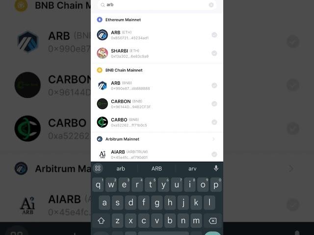 how to add ARb in bitkeep wallet 