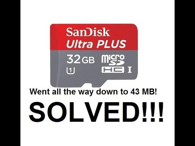 How To Reclaim A Reduced Capacity SD Micro SD Card Flash Drive Quick And Easy!