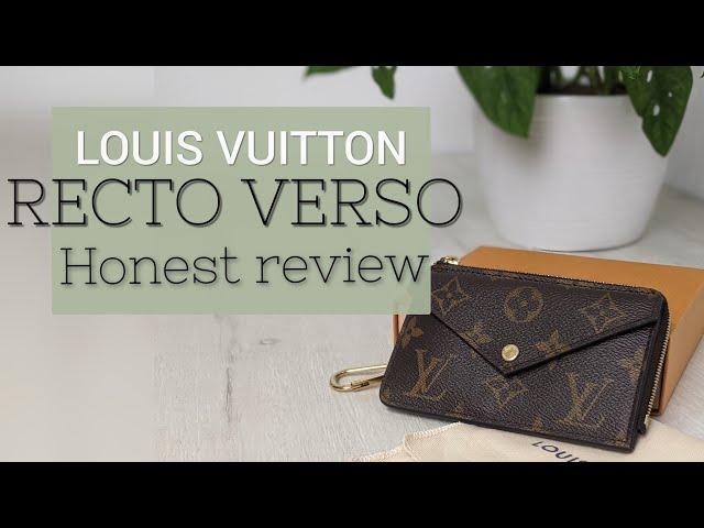 Louis Vuitton RECTO VERSO pouch. Honest review #lvpouch #bagreview #louisvuitton