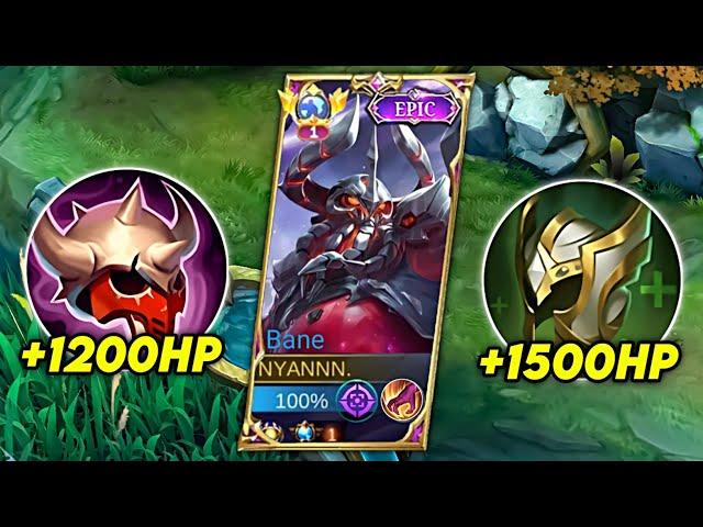 WHY PURE BANE TANK BUILD IS BROKEN!? | BANE BEST BUILD 2023 - MLBB