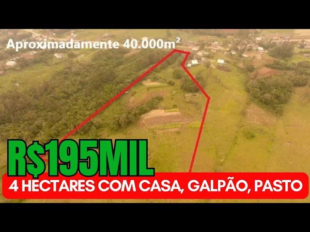 [596]CHÁCARA NO CARAÁ COM 4 HECTARES, CASA,  PASTO, GALPÃO, FRUTÍFERAS, PRÓXIMO AO CENTRO R$195MIL