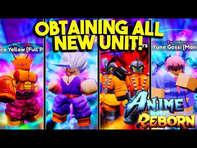 OBTAINING And EVOLVING All New UNITS In Anime Reborn Update 1!