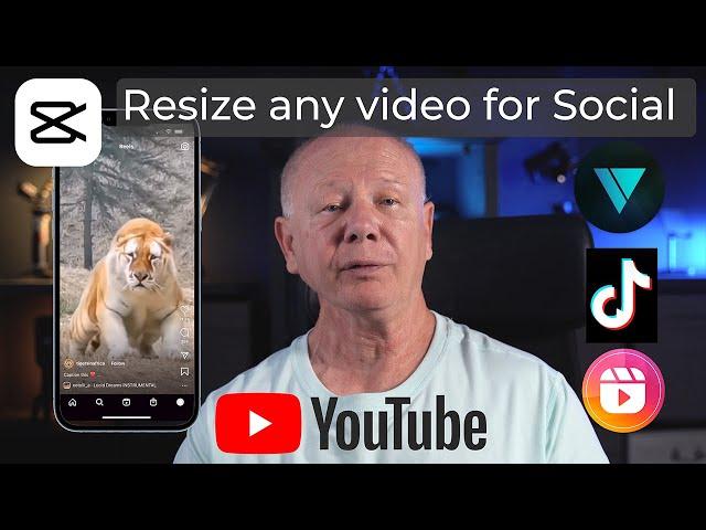 How to resize video for any social media | capcut tutorial