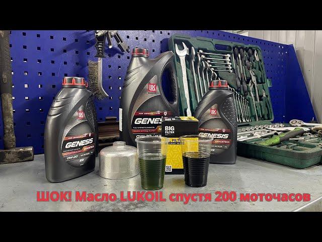 Масло Lukoil после 200 моточасов на Lynk & Co 01