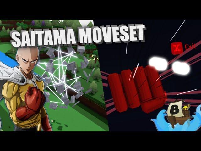 Saitama Moveset Showcase | BUILD A BOAT FOR TREASURE