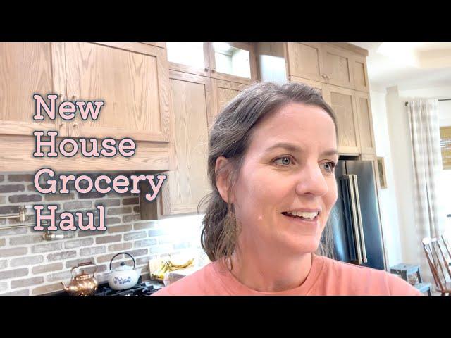 Our first grocery haul in the new house