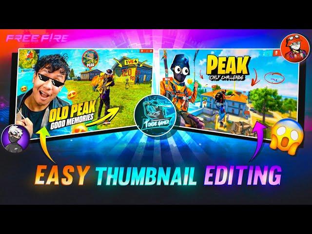 How To Edit ff Montage Thumbnail Like @TondeGamer/ @ZeroxFF jaise thumbnail kaise banaye