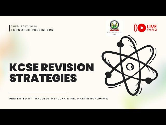 NATIONAL CHEMISTRY CAPACITY BUILIDING ON KCSE PREPARATION | KCSE PREPARATION