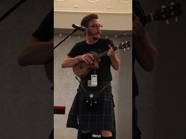 JR Dahman plays Radiohead Exit Music on Ukulele in Scotland