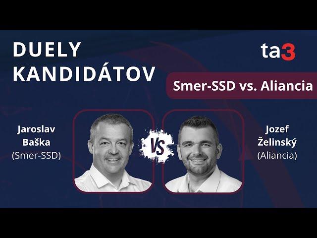 DUELY KANDIDÁTOV: Jaroslav Baška (Smer-SSD) vs Jozef Želinský (Aliancia)