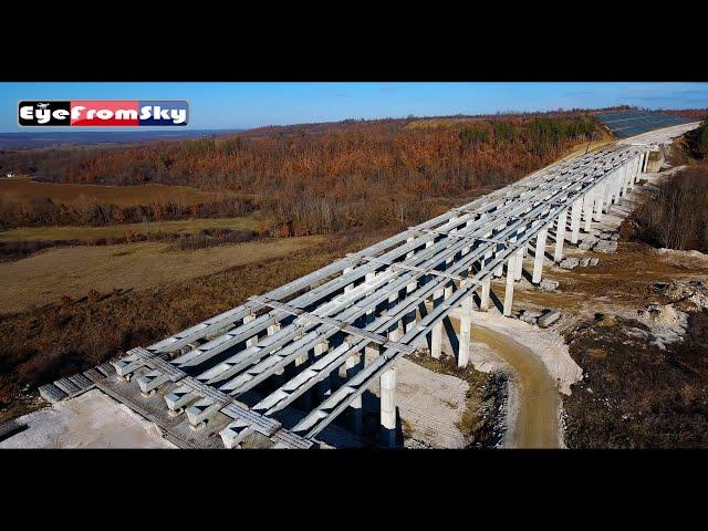 (23.12.24) Строеж на "АМ Хемус" от П.В.Боаза до П.В. Дерманци (15.26 км.) #eyefromsky