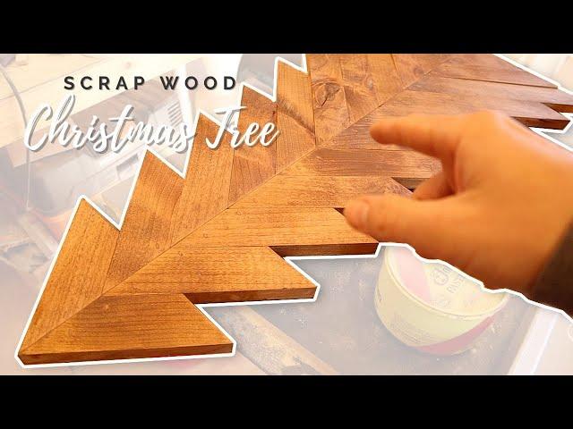 Making A Christmas Tree Out Of Scrap Wood // DIY Holiday Decor