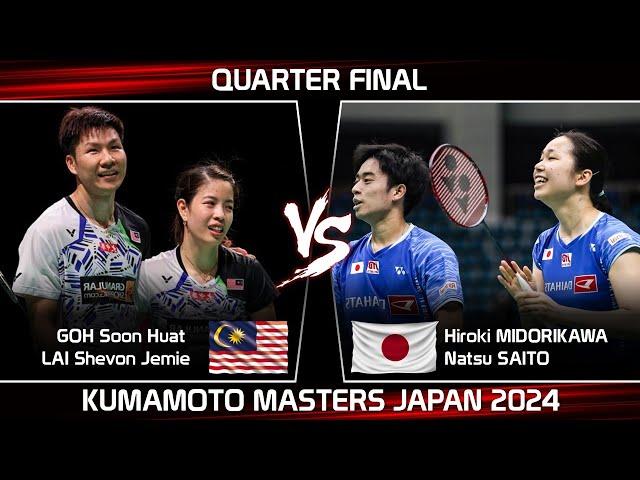 GOH Soon Huat /LAI Shevon Jemie vs H MIDORIKAWA /Natsu SAITO | Kumamoto Masters Japan 2024 Badminton