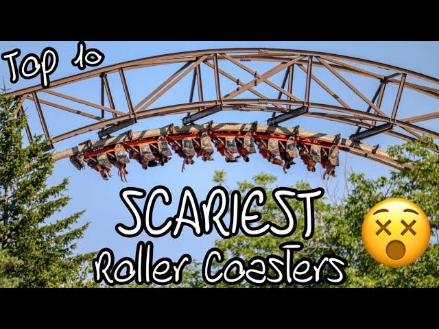 Top 10 SCARIEST Roller Coasters in the World (2024)