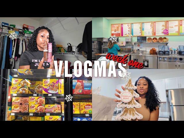 VLOGMAS WEEK | Christmas Decor Shopping | Sephora Squad thoughts | Grocery Shopping ️