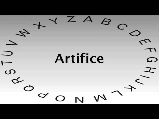 SAT Vocabulary Words and Definitions — Artifice