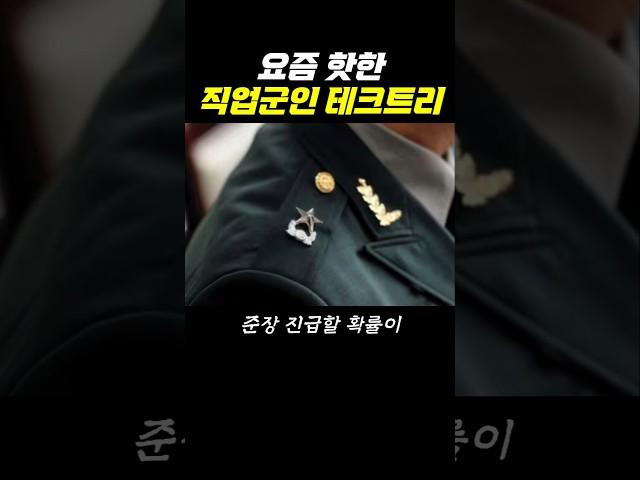 요즘 핫한 직업군인 테크트리