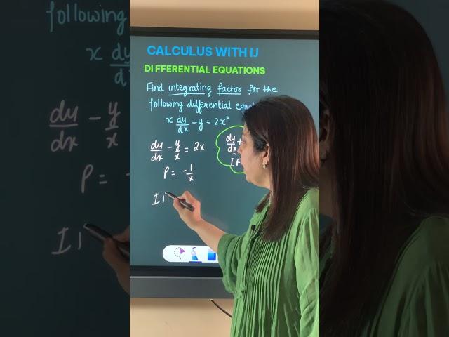 INTEGRATING FACTOR OF DIFFERENTIAL EQUATION |CBSE BOARDS | STATE BOARDS |CUET #shorts_