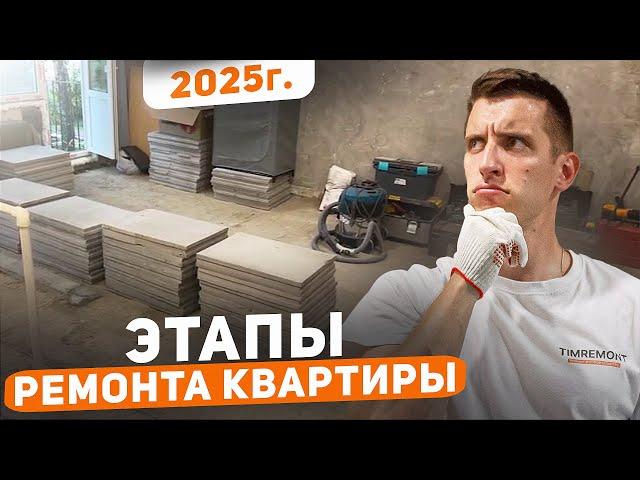 Грамотная последовательность ремонта в 2025 году