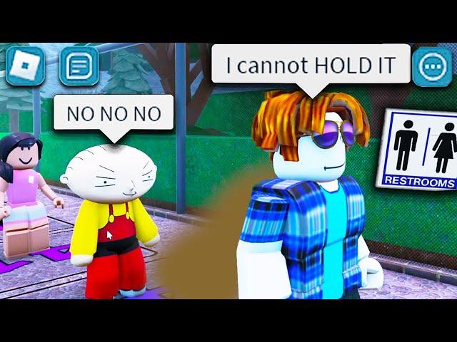 The Roblox Bathroom Line Experience