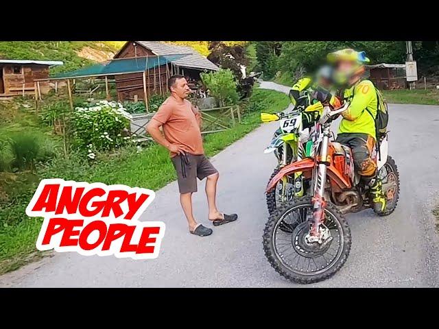 Angry Man's Field Stand No Chances VS Dirt Bikers | Adrenaline Moto Vlog