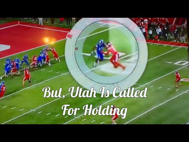 BYU vs. Utah College Football Controversial Call!