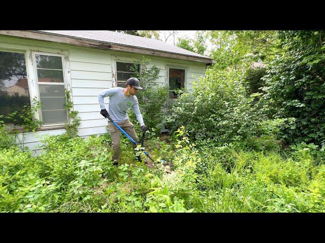 The owner was found DECEASED on his porch and his lawn has gone UNTOUCHED since