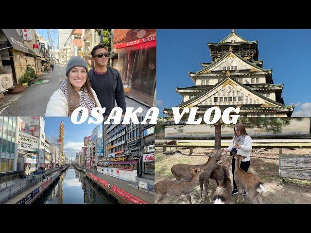 OSAKA TRAVEL VLOG | 3 day itinerary | NARA deer park | exploring the best foods and activities