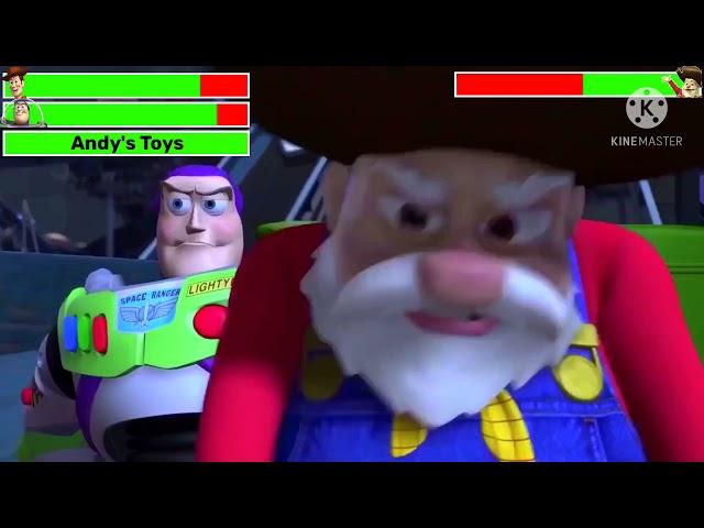 Toy Story 2 (1999) Final Battle with healthbars