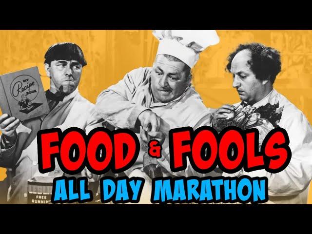 The THREE STOOGES 'Food and Fools' THANKSGIVING DAY MARATHON!