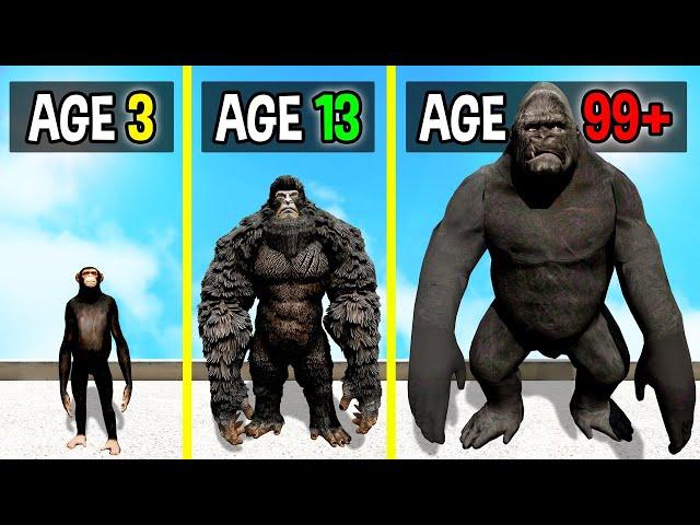 Survive 99 YEARS as KING KONG in GTA 5!