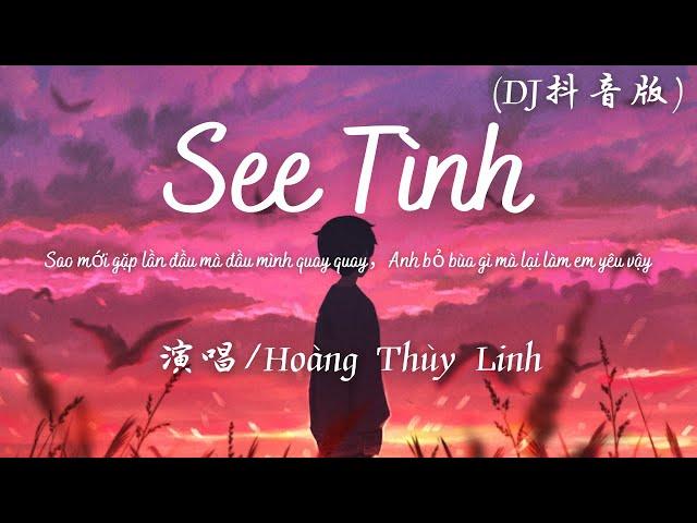 See Tình (Cucak Remix DJ抖音版) - Hoàng Thùy Linh『叮叮当当 Tình tình tình tang tang tính。』【動態歌詞】