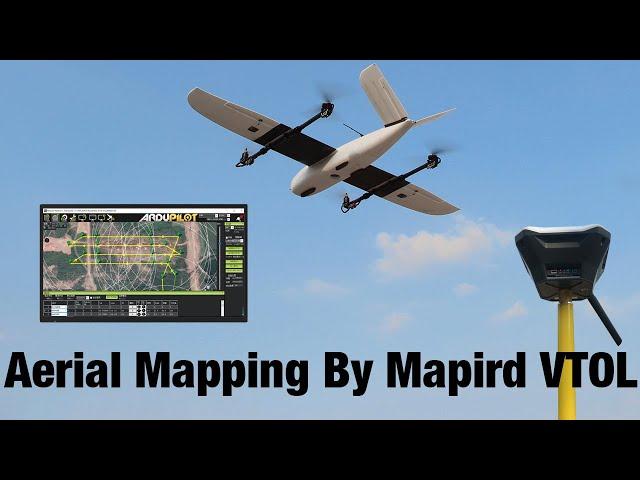 Aerial Mapping by Mapird VTOL Fixed-wing With RTK/PPK System