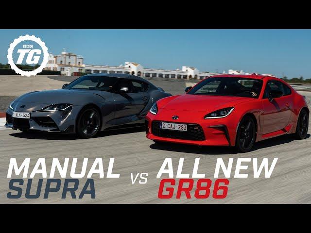 FIRST DRIVE: Toyota GR86 vs Manual Supra – Which Analogue Sports Car Is Best? | Top Gear