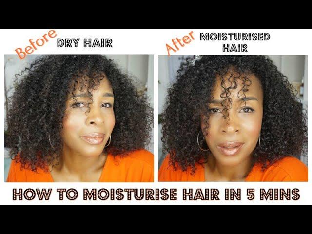 How to Moisturise Natural Hair in 5 mins | Mel’s World