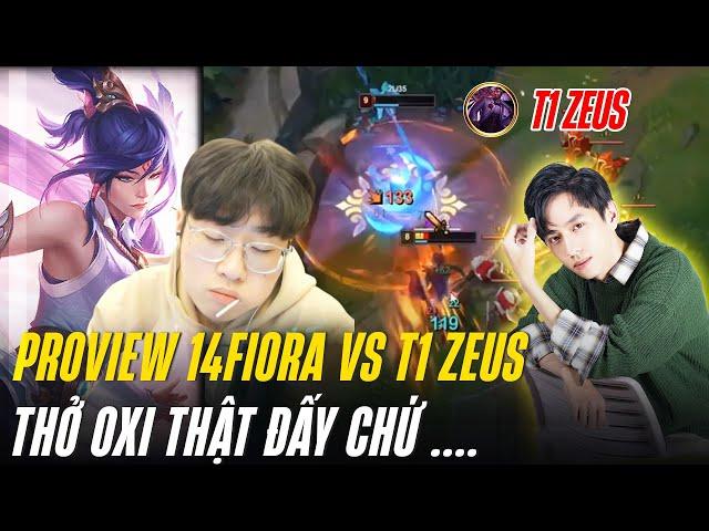 PROVIEW 14FIORA THỞ OXI CỰC MẠNH KHI GẶP JAYCE CỦA T1 ZEUS