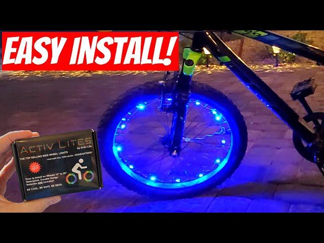 HOW TO INSTALL  LED BIKE LIGHTING - LED BIKE WHEEL LIGHTS - ACTIV LITES FROM ACTIV LIFE