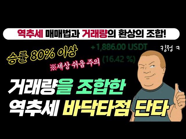 승률 80%의 거래량을 활용한 역추세 단타 매매법ㅣ역추세 업그레이드 버전