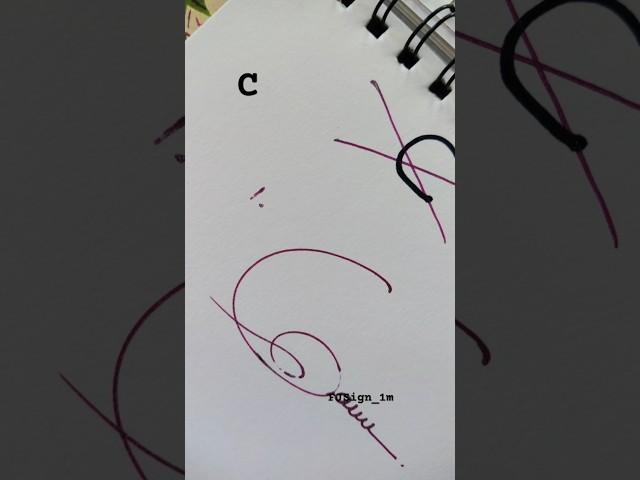 How to sign the letter C?️