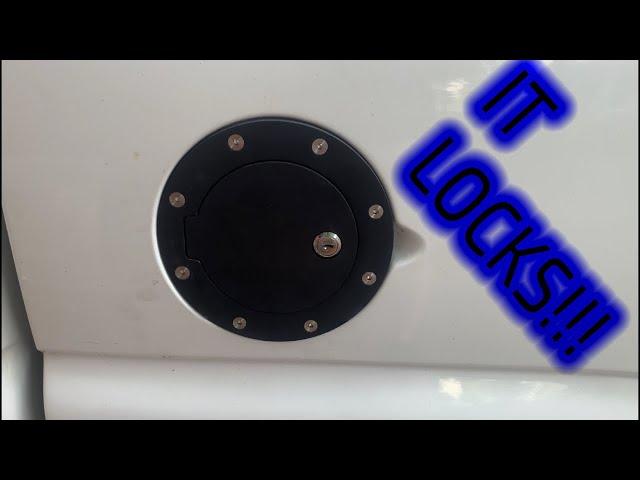 Installing a locking gas cap cover!!!
