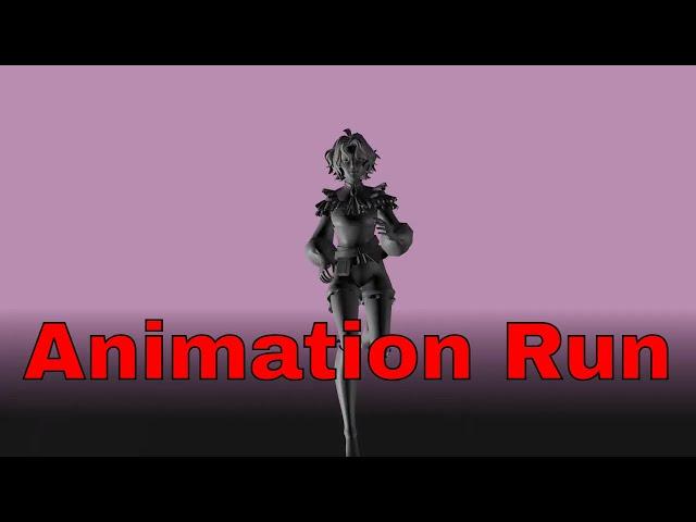 Run Cycle Progress - 3D Animation Draft 3-11