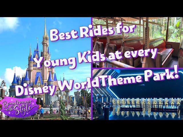 Top 4 RIDES for Young Kids in Every Disney World Theme Park & Tips HOW to Ride Them!