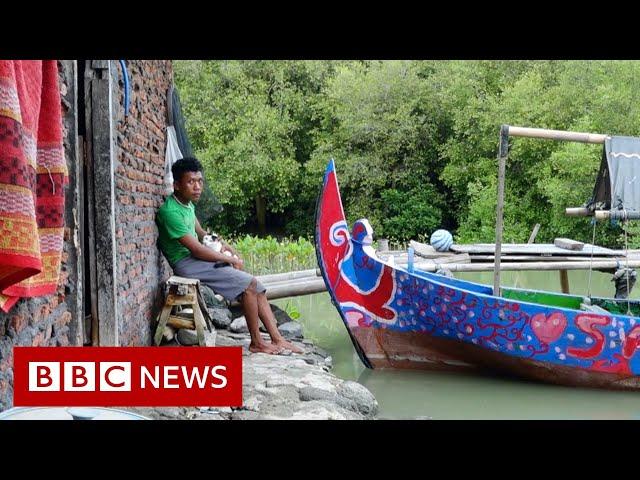 Indonesia: Alone in a sinking village - BBC News