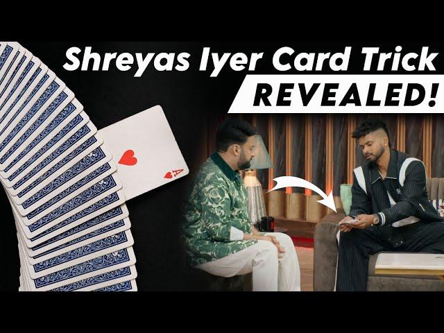 SHREYAS IYER Card Trick REVEALED!! Learn The Viral Card Trick Performed By Cricketer Shreyas Iyer