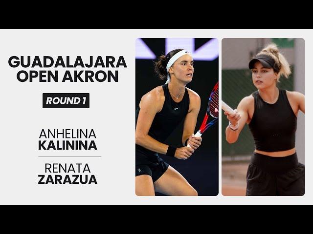 Anhelina Kalinina vs. Renata Zarazua WTA Match Highlights | Guadalajara Open Akron - R1