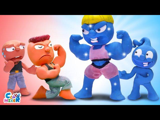 Mothers Always Find a Way to Protect Their Children | Muscle Moms | Stop Motion Cartoon