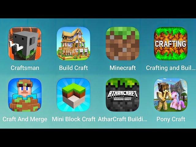 Craftsman, Build Craft, Minecraft, Crafting and Building, Craft and Merge, Mini Block Craft