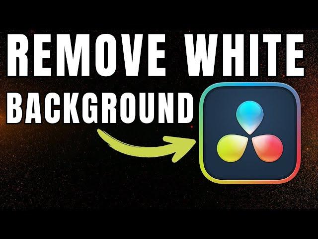 How To REMOVE WHITE BACKGROUND | Davinci Resolve 19 Tutorial