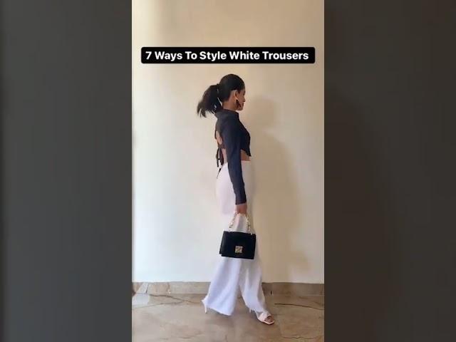 How To Style Trousers | Styling White Trousers Ft. Sakshi Chaudhry | POPxo Fashion