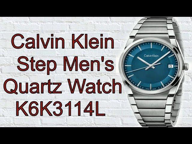 Calvin Klein Step Men's Quartz Watch K6K3114L. Unboxing